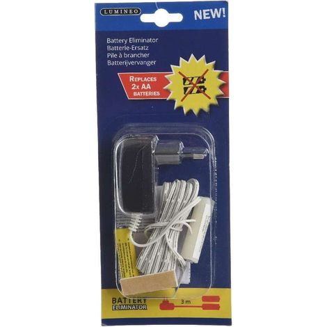 Eliminatore di pile Lumineo 220 240 V cavo 3 metri