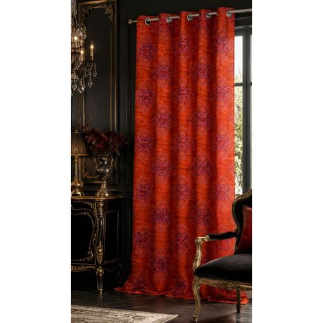Rideau Ambre & Prune - 140x250cm - Prune (1/2)