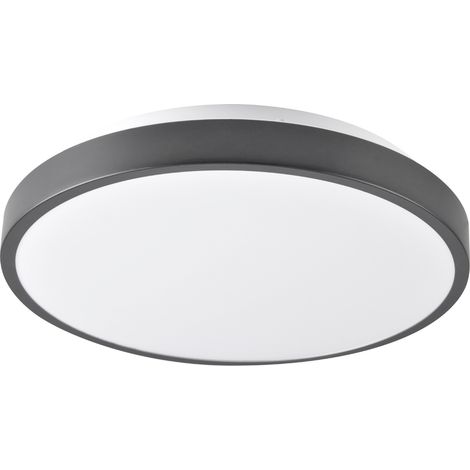 Plafonnier LED 29 cm noir 15W 4000K 1600lm Polux Kern (1/5)