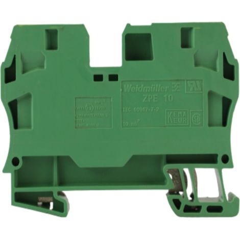 WEIDM LLER 1746770000 ZPE 10 TERMINALE DI TERRA COLLEGAMENTO DIRETTO, VERDE/GIALLO, 10 MM2, 1200 A, SCATOLA DA 25 (1/2)