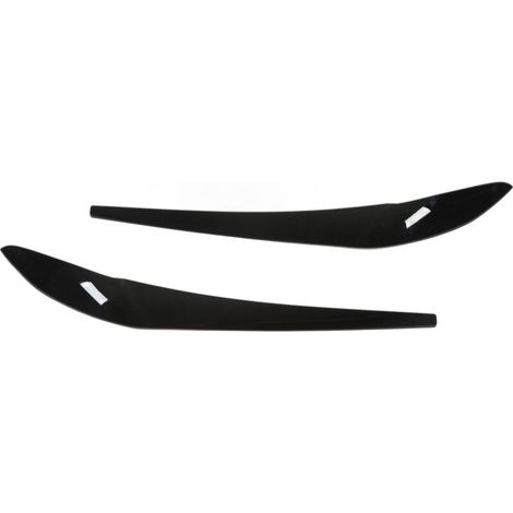 2pcs Phare Sourcil Brillant Noir Gauche Droite Remplacement Décoratif pour X3 F25 X4 F26 2014 2018 Sourcil Garniture Phare Sourcil Autocollant Phare Paupière Phare Paupière