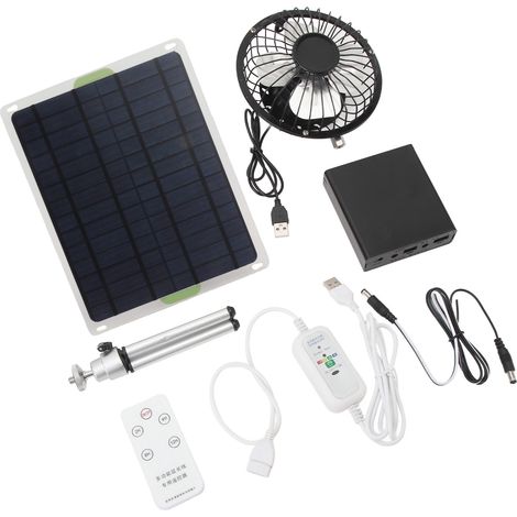 Ventilateur solaire 20 W 2350 tr/min, extracteur d'air 15 cm avec télécommande (1/5)