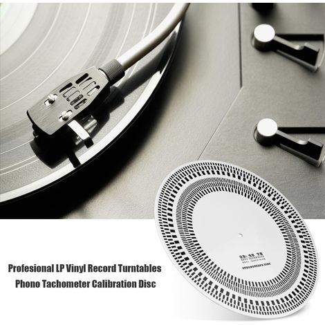 Platines vinyles professionnelles LP, tachymètre phono, étalonnage, stroboscope, disque (1/5)