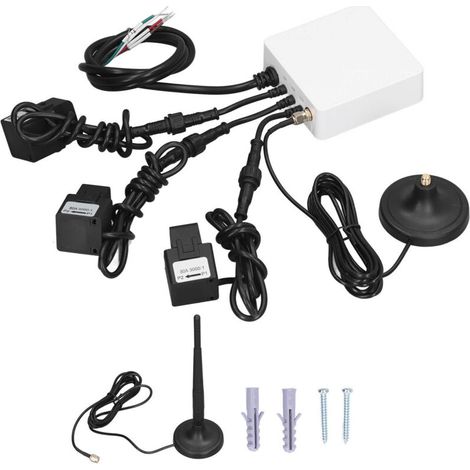 Compteur d'énergie triphasé à 4 fils, pour transformateur de courant à pince intelligente ZigBee, moniteur d'électricité domestique 100 à 240V (1/5)