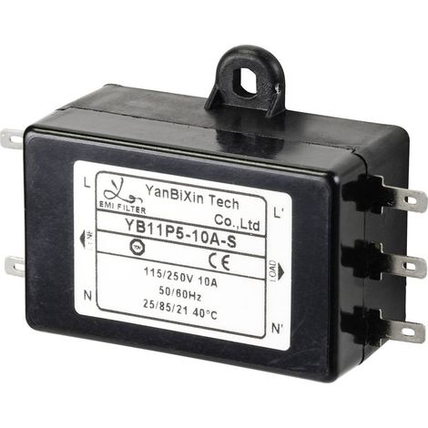 TRU COMPONENTS TC-10471952 Filtro di rete 250 V/AC 10 A 0.3 mH (L x L x A) 68 x 50 x 25 mm 1 pz. (1/3)