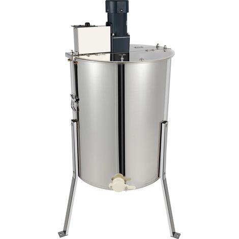 Extracteur de miel électrique, 140 W 220 V, Centrifugeuse à miel 4 cadres, Extraction de miel en acier inoxydable avec couvercle transparent, pour rucher (1/5)
