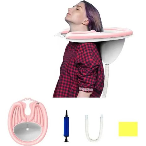 Lavabo portable pour se laver les cheveux bac shampoing et tr (1/5)