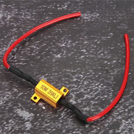 2er-Pack 10W 39Ω Anti-Flash-Fehlerfreie LED-Widerstände für Autos, Schnelle Blink-Decodierung für LED-Lampen (1/5)
