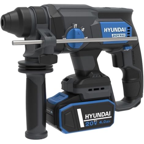TRAPANO MARTELLO TASSELLATORE 22mm A BATTERIA 20V 2J SDS PLUS RH20X-20 HYUNDAI