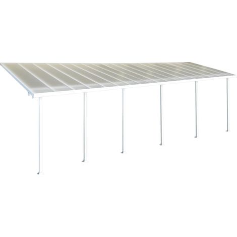 Palram - Canopia abri de terrasse aluminium Feria  Blanc  295x1092x305 cm