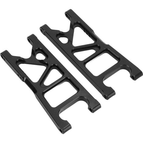 1 paire de bras de suspension arrière inférieurs en alliage d'aluminium pour voiture RC ARRMA Typhon 1/10 (pièces de rechange noires) (1/5)
