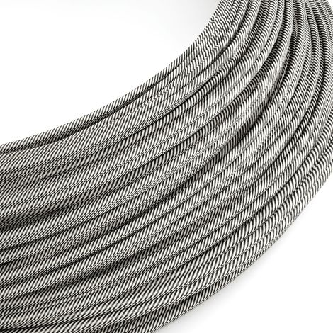 Creative-Cables Original Extra Low Voltage SELV power cable 2x0.35 mm² (1 m, White-Slate Vertigo ERM37) (1/3)