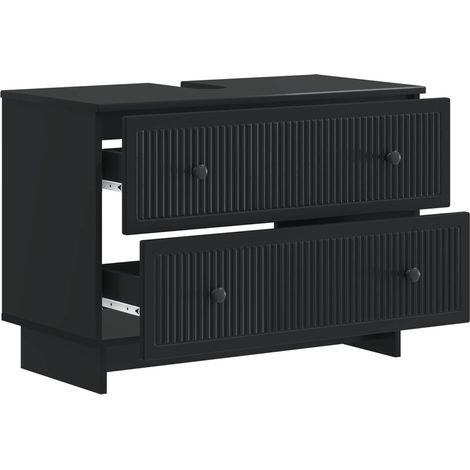 Maison Exclusive - Waschbeckenschrank EDE Schwarz 82 x 41 x 59 cm (1/5)