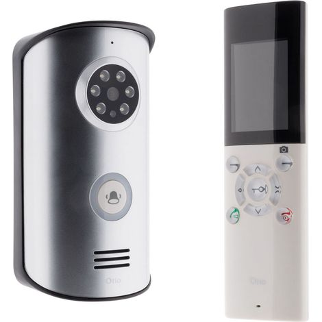 Otio – Interphone vidéo sans fil portatif – Vision nocturne infrarouge – Alimentation par piles ou secteur – Combiné avec photo et son ajustables (1/10)