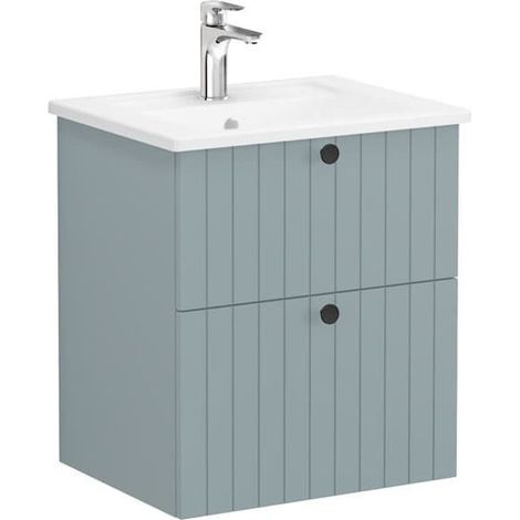 Vitra  Vitra Mueble de baño con lavabo Vitra Root 60x67x46 cm verde mate (ROOTG60GINTS)