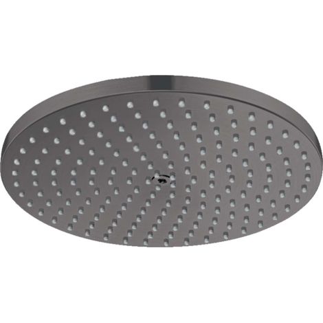hansgrohe Raindance S Kopfbrause 240mm 1jet 8l/min PowderRain EcoSmart, Schwarz/Chrom gebürstet (1/2)