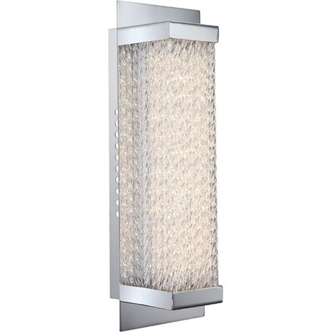 LED Wand Leuchte Wohn Arbeits Zimmer Beleuchtugn Glas Strahler Lampe Chrom Globo 46633-2