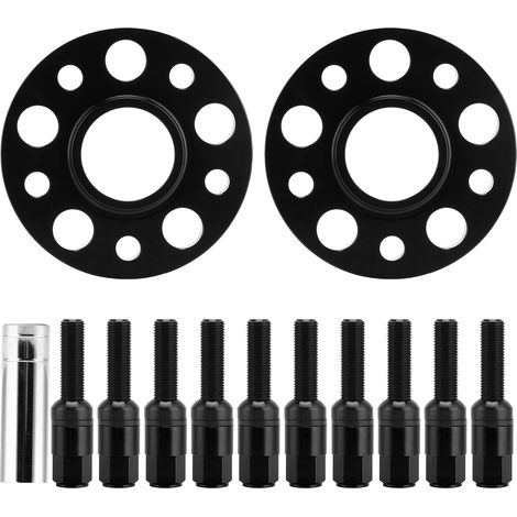 Kit d'entretoises de roue M14x1,25 avec bride de 20 mm pour BMW Série 1 F40 (2019-2020), noir (1/5)