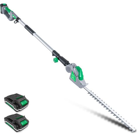 Gracious Gardens 18V 2.4m Cordless Electric Hedge Trimmer Long Reach 2 Batteries Included (1/5)