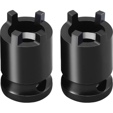 Winkelschleifer-Aufsatz, 1,27 cm Stecknuss-Adapter, 4-poliger Schraubendreher für 100-mm-Schleifer, Schraubenschlüssel, feste Griffe, Stecknuss-Adapter, 2 Stück (1/5)