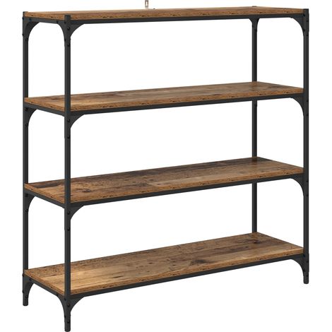 Maison Exclusive - Bücherregal Altholz 100 x 33 x 100 cm Holzwerk (1/5)
