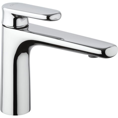 Grifo mezclador para lavabo de caño bajo cromado PAINI Stone con desagüe clic-clac