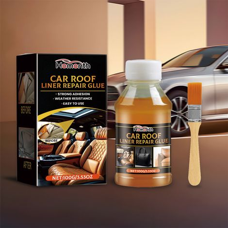 Car headliner adhesive, quick-drying, high-temperature resistant, residue-free adhesive -- 100g1, brush1 (1/5)
