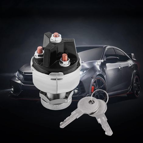 Ignition Set with 2 Keys for Car, Truck, Trailer - 4-Position Starter with Secure Key for Vehicle (1/5)