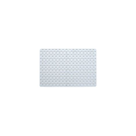 Tappetino doccia antibatterico e antiscivolo, 43 x 75 cm, antimuffa e lavabile in lavatrice, bianco, con fori rotondi - Crezuo (1/4)