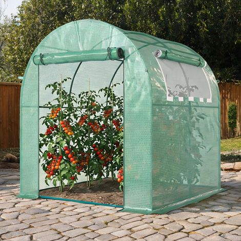 Serre de jardin en acier plastique 180 x 180 x 200 cm (1/5)