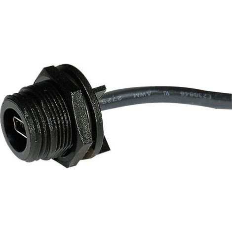 Mini-USB B-Einbaukupplung 2.0 - IP68 Buchse, Einbau PX0446 Stiftanschluss PX0446 Bulgin Inhalt: 1 St