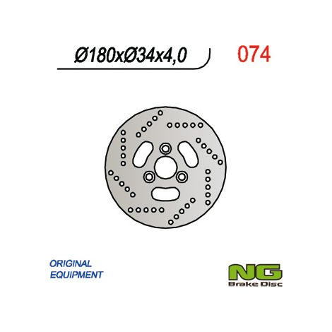 Disco de freno delantero Suzuki Scooter 50 Katana/Address 180x34x4mm '95-'03