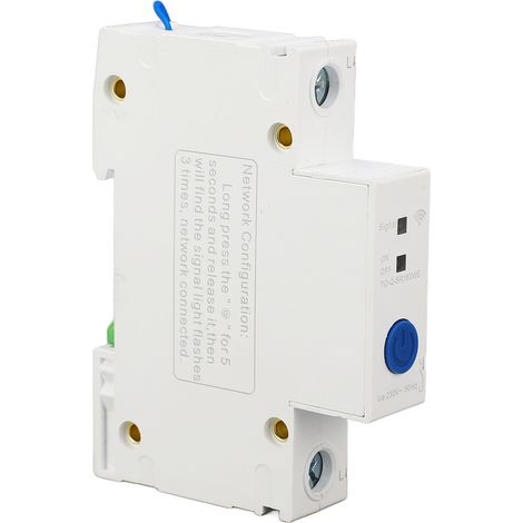 1P 230V Leitungsschutzschalter mit App-Fernsteuerung, DIN-Schienenmontage, PA66-Intelligenter Schalter, 2,4-GHz-WLAN-Leitungsschutzschalter, 25A Nennstrom (1/5)