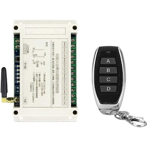 Télécommande sans fil 4 canaux AC100V-400V 30A pour portes de garage, interrupteur d'éclairage LED, relais, contrôleur d'équipement de levage 315M315M (1/5)