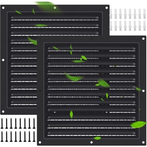 Lot de 2 évents de grenier en aluminium (10\ (1/4)