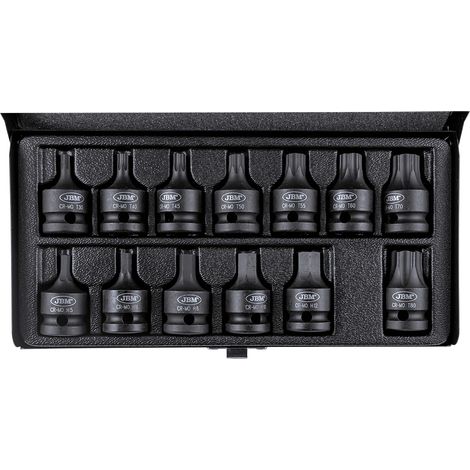 Chiavi e bussole jbm impact bits set alta resistenza 13 pezzi