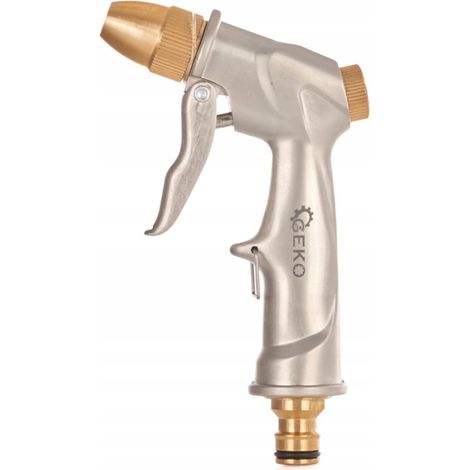 Geko 5901477176760 Buse de jardin laiton robuste et ergonomique (1/3)