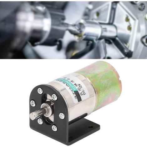 Moteur à engrenages CC 37GA520 DC12V 10W, moteur électrique miniature à balais, réducteur à vitesse lente, moteur à basse vitesse, 0-50 tr/min. (1/5)