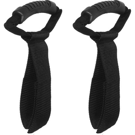 Sangle de Rangement pour Tuyau D'arrosage Noire 2 Pièces (1/5)