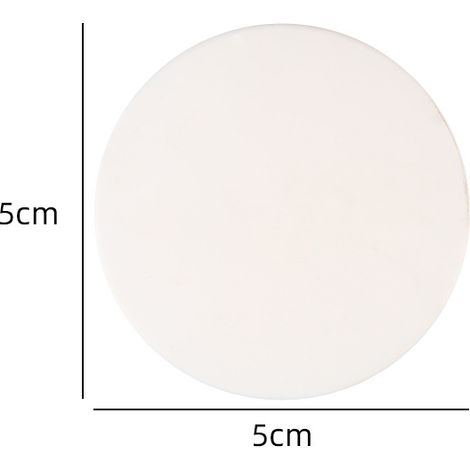 BEBUSINGOTO 5 topes de silicona para puerta, silenciadores, protectores de pared elásticos gruesos (redondos) (1/5)