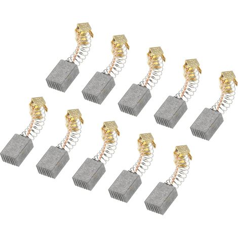 Carbone Brosses 12x8x5mm pour Électrique Moteurs Alimentation Outil Meuleuse Angulaire Table Scie Rechange Pièce Réparation, 10 Paquet (1/5)