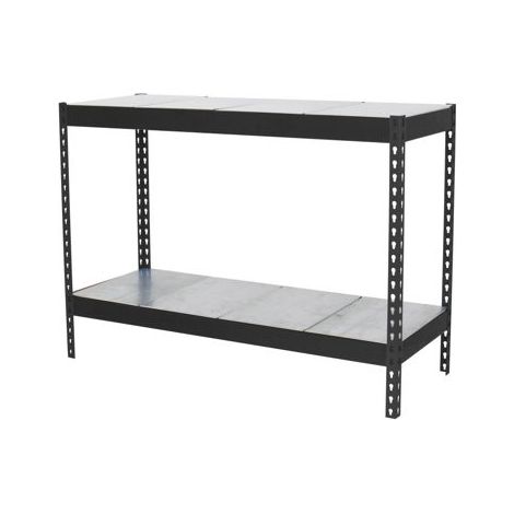 SimonRack Scaffale Industriale, 900x1200x450 mm, 2 Ripiani in Metallo, Portata 400 kg per Ripiano, Scaffale Carichi Pesanti, Antracite/Zincato – Ecoforte