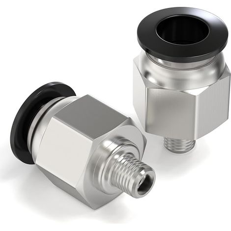 Straight Male Fittings for 6mm OD x M6 Thread PC6-M6 Tubing (1/5)