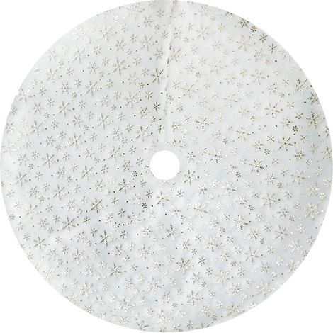 Jupe Pour Arbre De Noël - Ronde - Diamètre 120 Cm - Tissu Polyester Épais - Pour Décoration Festive Intérieure - 1 Pièce (1/5)