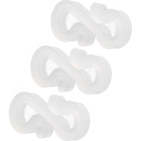 150 crochets en S, clips de guirlande lumineuse de Noël double tête robustes et durables, spécialement conçus pour les guirlandes lumineuses blanches de fête. (1/5)