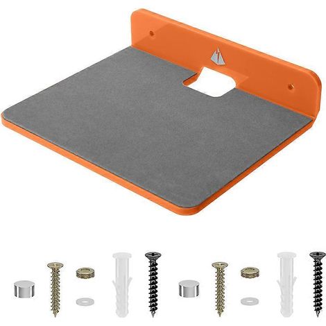 Orange Acrylic Wall Mount Speaker Stand for JBL GO5 / Clip 5 / Anker Soundcore – Floating Display Shelf( ) (1/2)