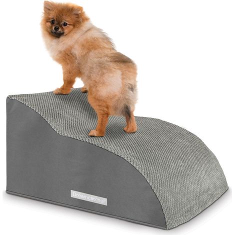 Dreamcatcher 2 Step Dog stairs for bed, Memory Foam Pet Steps For High Bed Sofa (1/5)
