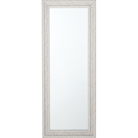 Specchio da parete in color beige/argento 50 x 130 cm Vertou (1/5)
