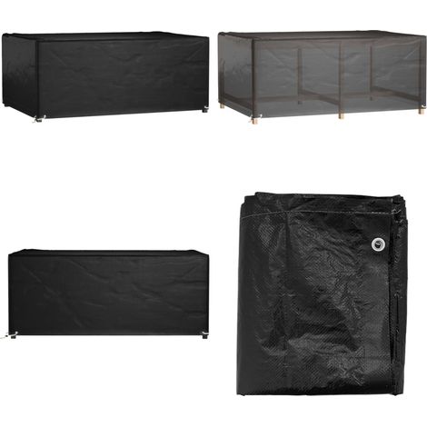 Gartenmöbel-Abdeckung 8 Ösen 180x122x75 cm Rechteckig - Gartendecke - Gartenmöbelschutz - Rattanmöbel Abdecken - Wetterfest - UV-beständig - Home & Living (1/5)