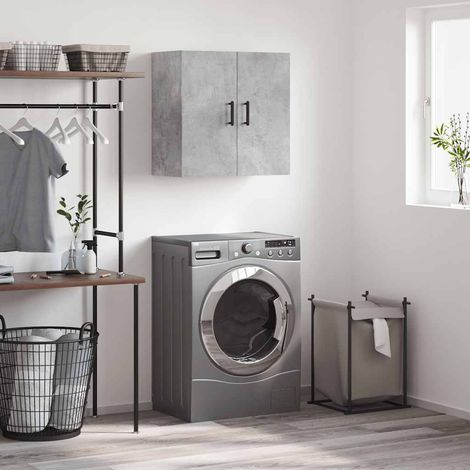 vidaXL Wall Cabinet Concrete Grey 60x31x60 cm Engineered Wood (1/5)